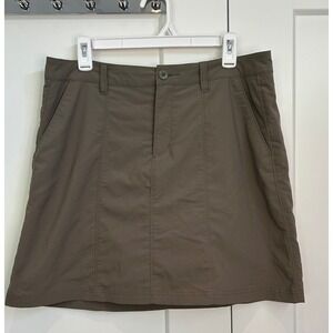 Patagonia Hike Skort Womens 10 Brown Nylon Blend Trail Hiking Travel